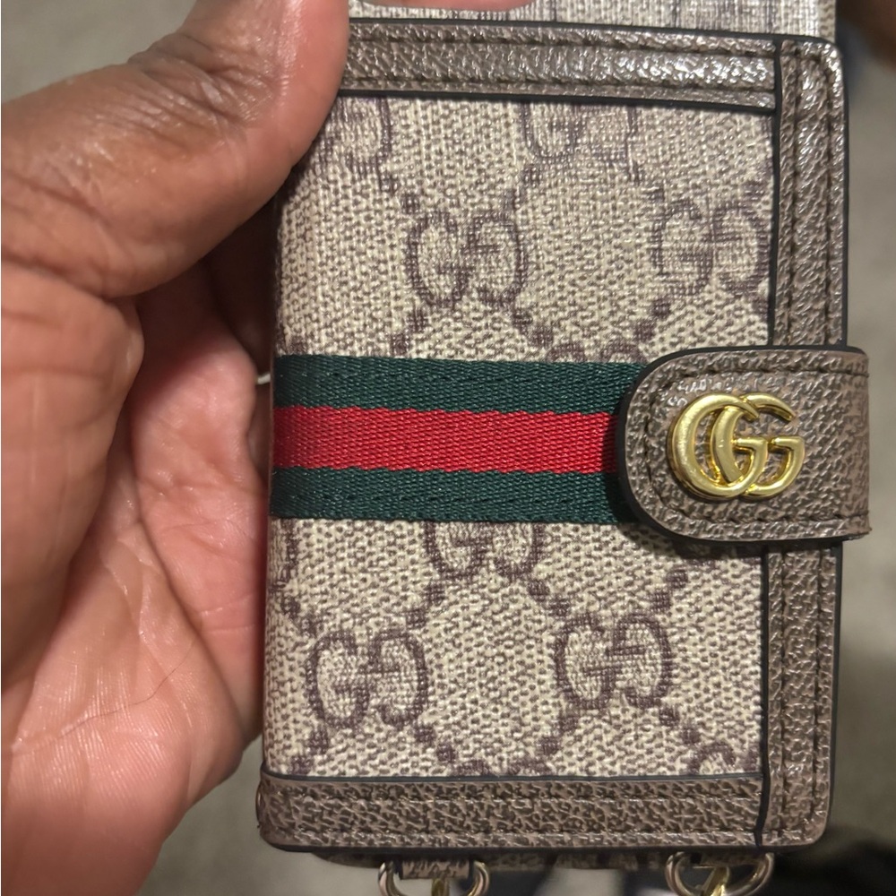 GG Crossbody IPhone 15 Wallet Case